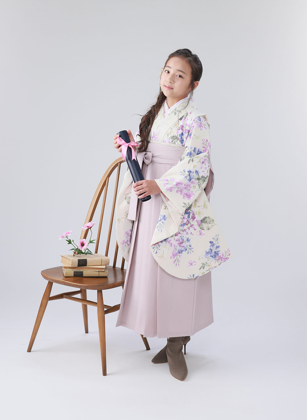 袴を着たお嬢様二人組